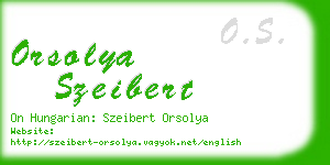 orsolya szeibert business card